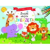 Koloruj wed�ug numer�w. Znajd� ukryte zwierz�ta