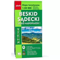 Mapa turystyczna Beskid Sdecki 1:50 000