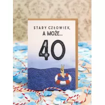 Absztyfikant Kartka Stary czowiek a moe 40