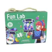 Puzzle 48 el. Laboratorium LeanToys