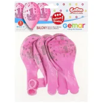 Godan Balony Premium Hel Mam Ju� Roczek, r�owe 13" 5 szt.