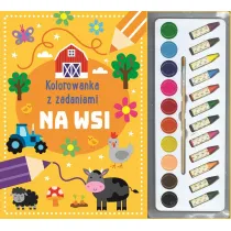 Kolorowanka z zadaniami. Na wsi