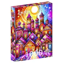Puzzle 1000 Fioletowe miasto Enjoy