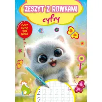 Zeszyt z rowkami. Cyfry