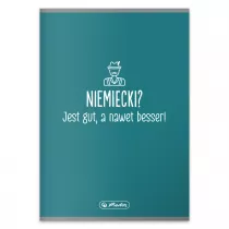 Herlitz Zeszyt A5 Niemiecki? Jest gut, a nawet besser! kratka 60 kartek