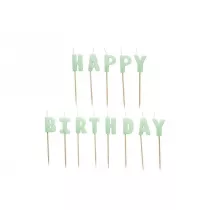 PartyDeco wieczki Happy Birthday 2,5cm 13szt
