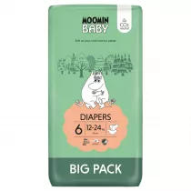 Muumi Baby Moomin Baby, Pieluszki 6 Junior (12-24 kg), Eko Big Pack 51 szt.