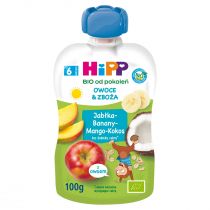 Hipp Mus owocowo-zbożowy po 6. miesiącu jabłka-banany-mango-kokos 100 g Bio