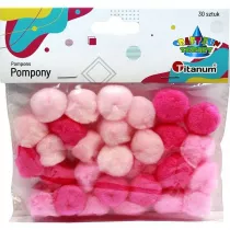 Hasta Pompony akrylowe rowe 25mm