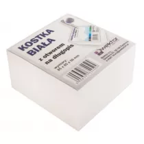 Wektor Kostka klejona, otw�r na d�ugopis bia�y 85x85 mm, 5cm