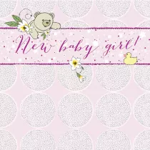 Clear Creations Karnet Swarovski kwadrat CL0219 Narodziny mi�