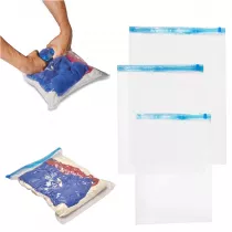 Worki prniowe rolowane na ubrania 9 sztuk 3 rozmiary 35x50cm, 40x50cm, 50x70cm