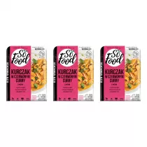 So Food Kurczak w czerwonym curry z ryem zestaw 3 x 330 g