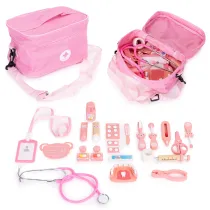 Drewniany zestaw maego lekarza torba medyczna dla dzieci Ecotoys