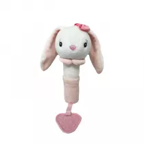 Zabawka z d�wi�kiem kr�liczek z kokardk� 17cm Tulilo