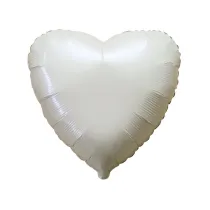 Balon foliowy Serce satynowe kremowe 45cm