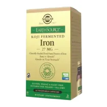 Solgar Earth Source® Koji Fermented Iron 27 mg Suplement diety 30 kaps.
