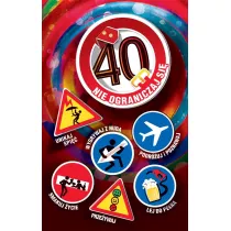 AbCard Kartka okoliczno�ciowa Urodziny 40 US02
