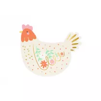 PartyDeco Serwetki Kurka 16x13cm 20szt