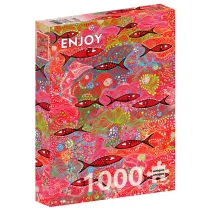 Puzzle 1000 G��boka czerwie� Enjoy