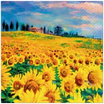 Paw Serwetka Lunch Decor Painted Sunflowers 33x33 20szt./op.