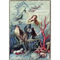 Madame Treacle Karnet B6 z kopert� Urodziny Syreny