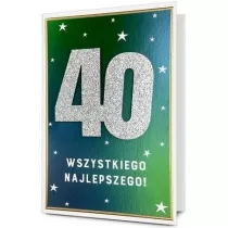 Karnet okazjonalny B6 z kopert� 40 Urodziny PAN DRAGON PD HM200-3282