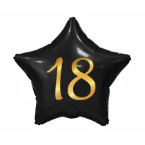 Godan Balon foliowy B&C 18 gwiazda czarny