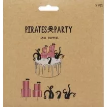 PartyDeco Toppery na tort Piraci i o�miornice 13.5x21cm