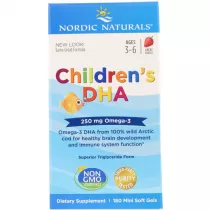 Nordic Naturals Childrens DHA 250 mg Suplement diety 180 kaps.