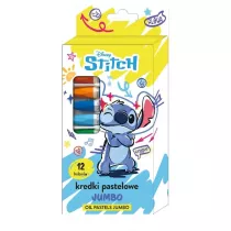 Beniamin Kredki pastelowe Jumbo 12 kolorw Stitch