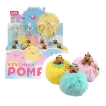 Cresco Brelok Kapibara z pomponem mix