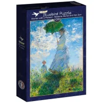 Puzzle 1000 el. Madam Monet z synem, Claude Monet Bluebird Puzzle