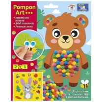 Obrazek z pompon�w Misiaczek 2w1 Ranok-Creative