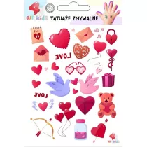 Tatuae zmywalne dla dzieci Walentynki 3 All4Kids