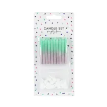 PartyDeco wieczki urodzinowe - Ombre 6cm - 20szt