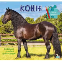 Ksieczki z puzzlami i kolorowankami. Konie