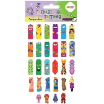 Tatua�e zmywalne Fingers Tattoo HAPPY COLOR