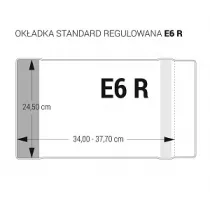 Biurfol Okadka szkolna regulowana przezroczysta E6 25 szt.