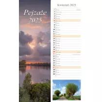 Kalendarz 2025 cienny pasek Pejzae