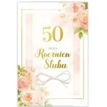 Karnet 50 Rocznica �lubu, r�e B6 LUX