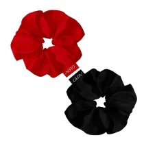 Glov Satin Scrunchies satynowe gumki do w�os�w S Wine/Black 2szt 2 szt.