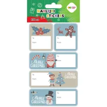 Happy Color Naklejki EFFECT-Xmas Blue Tag 10x20cm