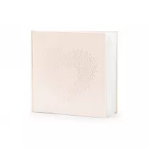PartyDeco Ksi�ga Go�ci jasno r�owa 20,5x20,5cm 22 kartki
