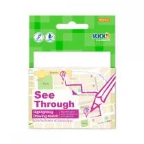 Stickn Notes samoprzylepny przezroczysty 76x76 mm 50 kartek