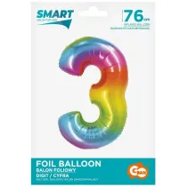 Godan Balon foliowy Smart Cyfra 3 tczowa 76cm CH-STC3