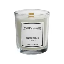 Polskie wiece wieca sojowa GINGERBREAD COOKIE z drewnianym knotem 190 g