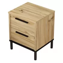 HowHomely Loftowa szafka nocna LUVIO kolor db