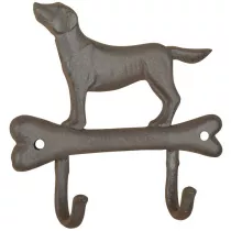 Esschert Design Wieszak eliwny Pies 2 haczyki