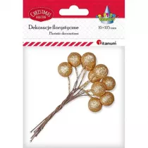 Titanum Drucik z kulk� brokatow� z�ota 15 mm